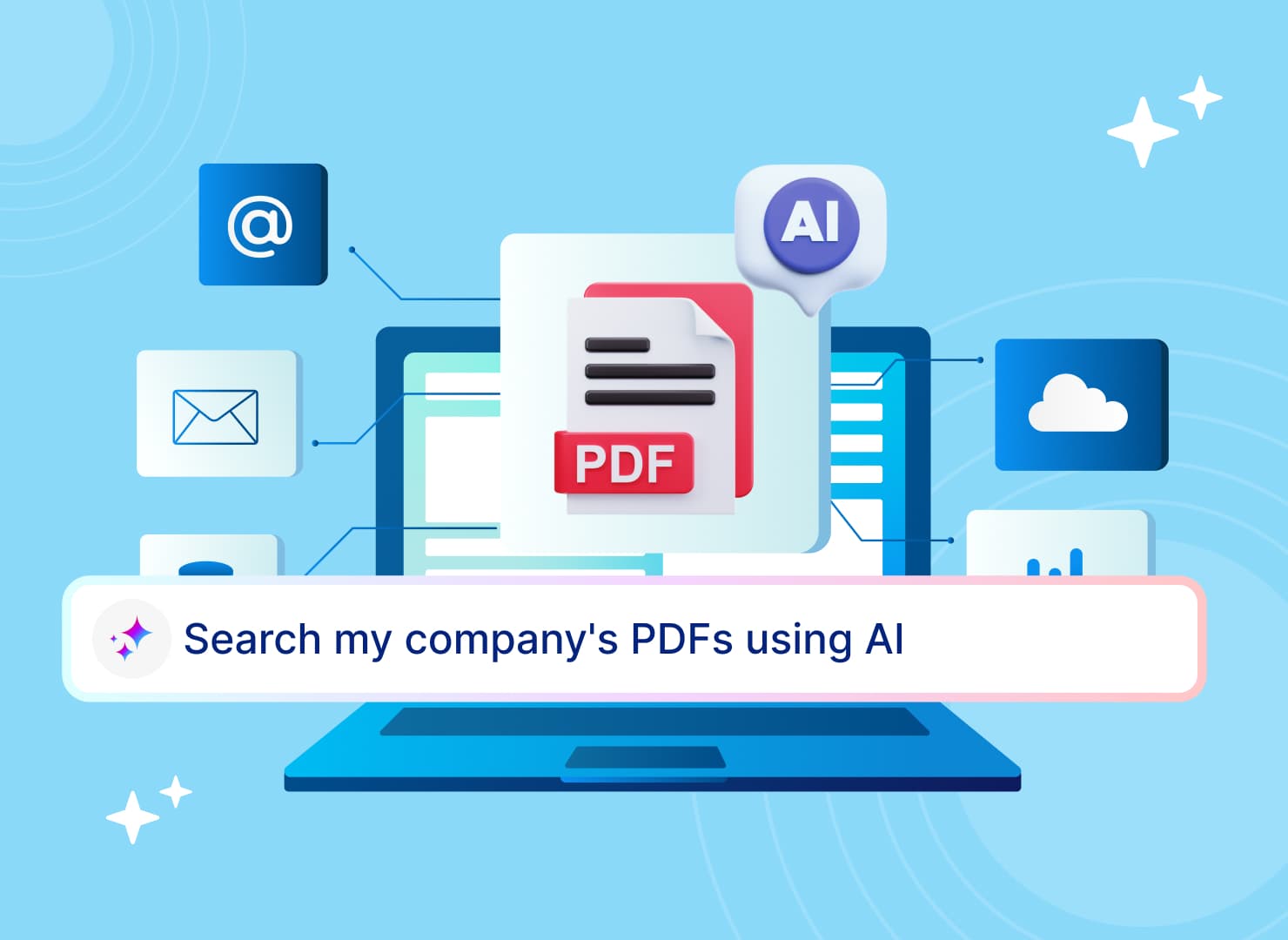 How to search my company's PDFs using AI without Glean
